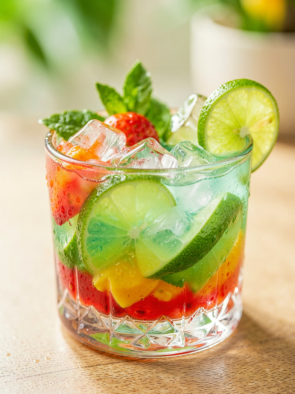 Caipirinha de Frutas sem Álcool
