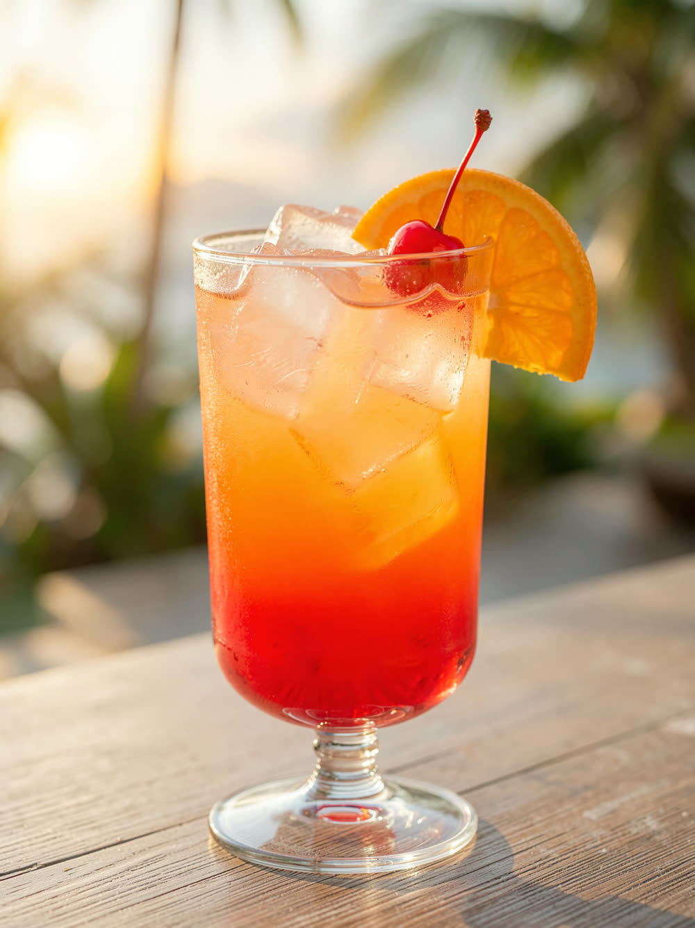 Mocktail Sunrise sem Álcool